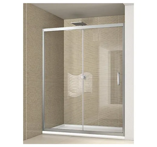 Porta doccia scorrevole 100 cm opaco altezza 190 cm serie f
