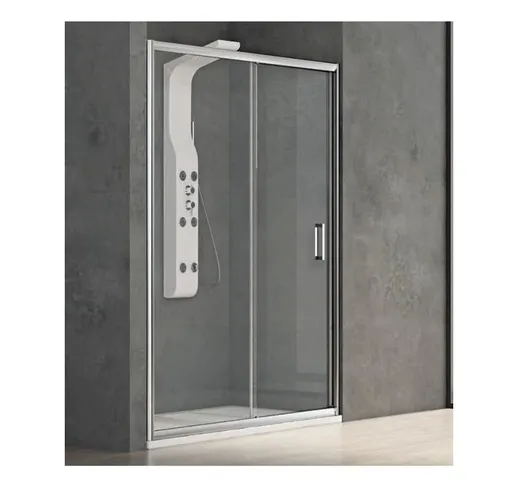 Porta doccia scorrevole 90 cm trasparente - Aqualife