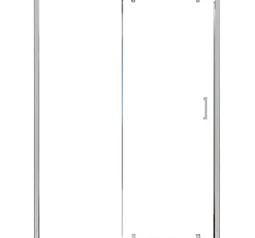 Porta doccia scorrevole trasparente h195 6mm indy-1, seleziona misura 90