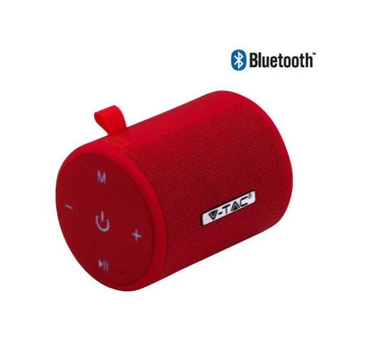 speaker altoparlante bluetooth 5 watt CE rosso tec 647090