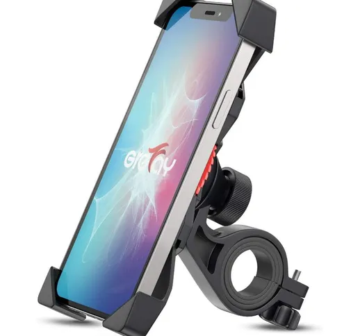 Portacellulare da bicicletta Portacellulare da moto universale, adatto per smartphone da 3...