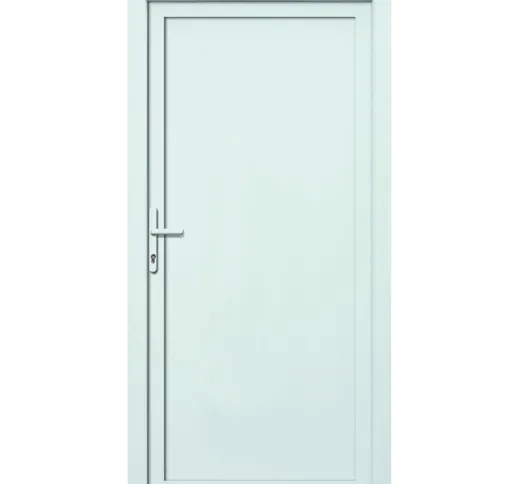 Porte d'ingresso principali alluminio / materiale plastico modello 401 dentro: bianco, al...