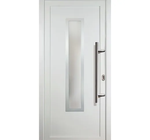 Porte d'ingresso principali classico modello C1 dentro: bianco, al di fuori: bianco larghe...