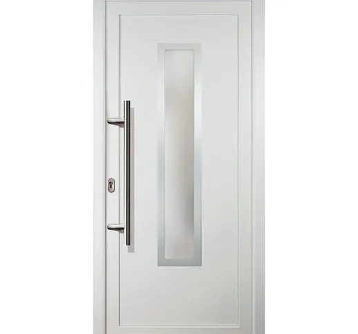 Porte d'ingresso principali classico modello C1 dentro: bianco, al di fuori: bianco larghe...