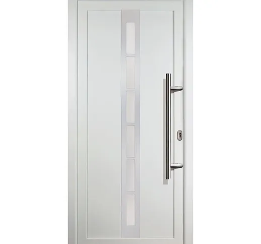 Porte d'ingresso principali classico modello C22 dentro: bianco, al di fuori: bianco largh...