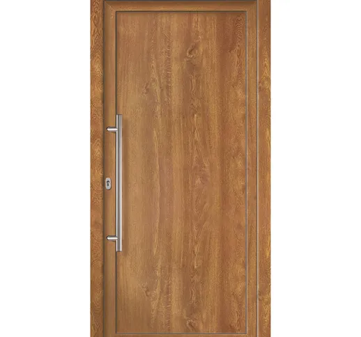 Porte d'ingresso principali esclusive modello 801 dentro: golden oak, al di fuori: golden...