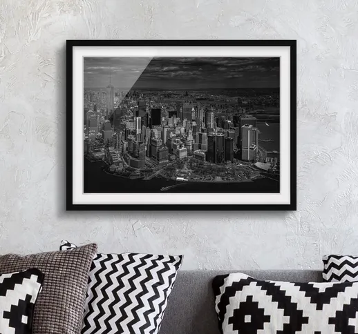Poster con cornice - New York - Manhattan da The Air Dimensione H×L: 70cm x 100cm, Colore...