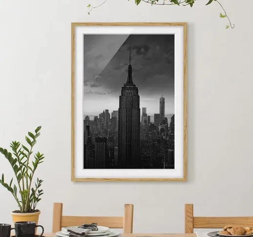 Poster con cornice - New York Rockefeller View Dimensione H×L: 100cm x 70cm, Colore cornic...