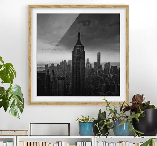Poster con cornice - New York Rockefeller View Dimensione H×L: 50cm x 50cm, Colore cornice...