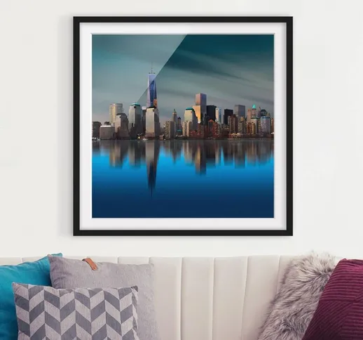 Poster con cornice - New York World Trade Center Dimensione H×L: 50cm x 50cm, Colore corni...