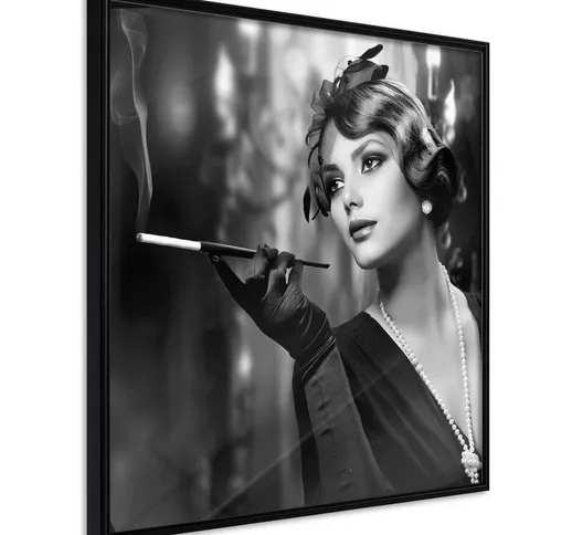 Poster - Lady with Cigarette [Poster] - 50x50