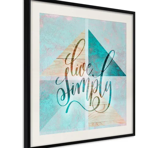 Poster - Live Simply (Square) [Poster] - 50x50