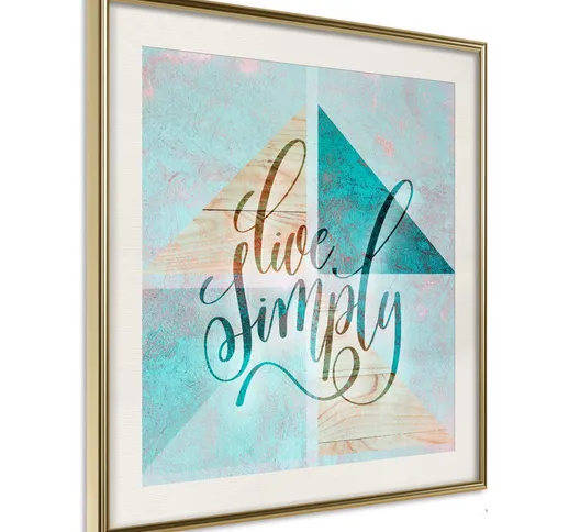 Poster - Live Simply (Square) [Poster] - 50x50