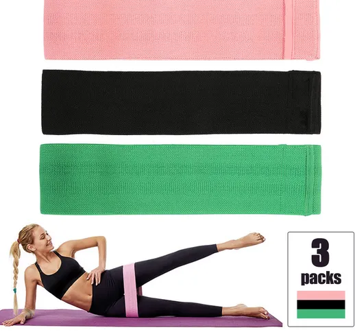 Praticare lo yoga tozza tozza bande di resistenza hip cintura elastica senza fine 74 * 8 c...