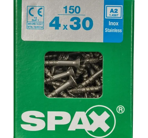 Spax vite 'T-Star Plus A2 in acciaio inox 30 mm x 4 - 150 pz
