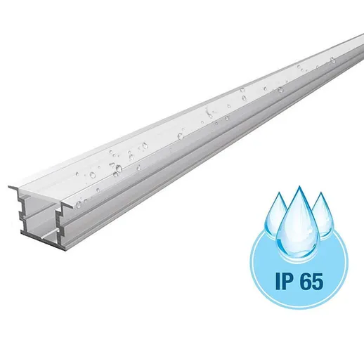 Profilo alluminio ambienti esterni umidi IP65 calpestabile incasso legno pavimenti mattone...