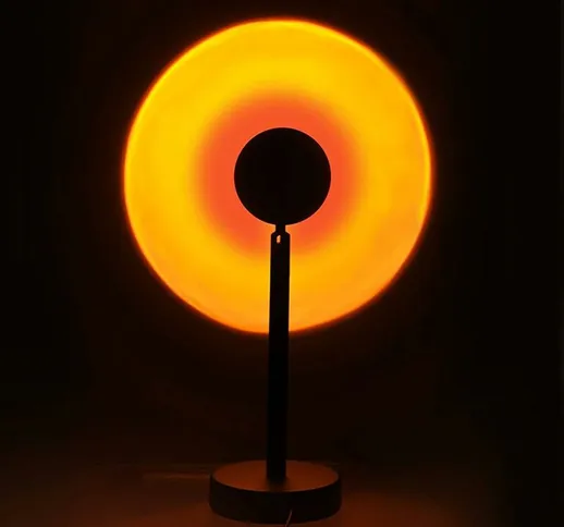 Betterlifeit - Proiettore lampada al tramonto, luce notturna LED10W USB 180 gradi rotante...