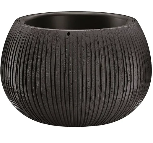 Bowl BETON CON serbatoio in colore cemento nero 16,1 (altezza) x 23,8 (larghezza) x 23,8 (...