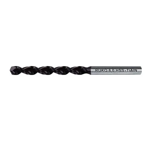 Ruko - Punta elicoidale din 338 tl 3000 D.4mm hss profilato TiAlN gambo cilindrico (Per 10...