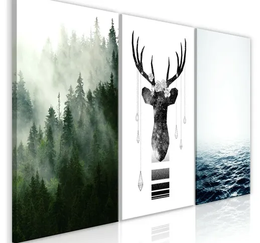 Quadro stampa su tela - Chilly Nature (Collection) | 120x60