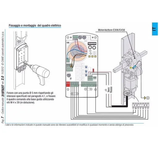 Quadro Comando 230 V Ac 309ze5csi Automazione Automatismi Originale New Dfm - Came