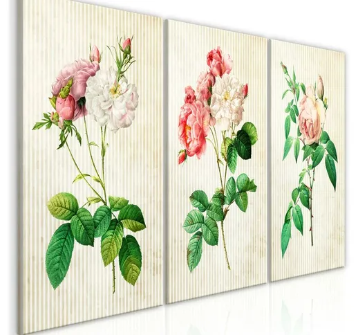 Quadro stampa su tela - Floral Trio (Collection) | 120x60