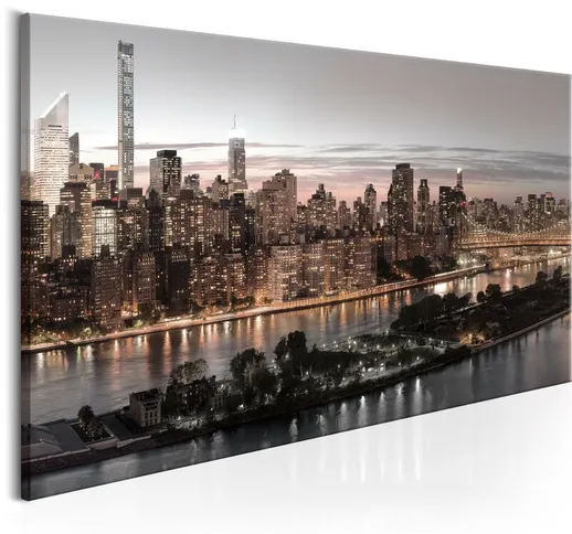 Quadro stampa su tela - Manhattan at Twilight | 120x60