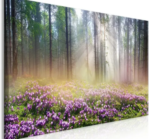 Quadro stampa su tela - Purple Meadow (1 Part) Wide | 120x60