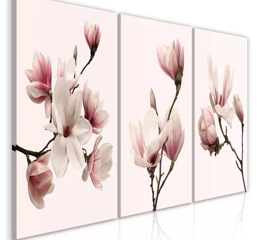 Quadro stampa su tela - Spring Magnolias (3 Parts) | 120x60