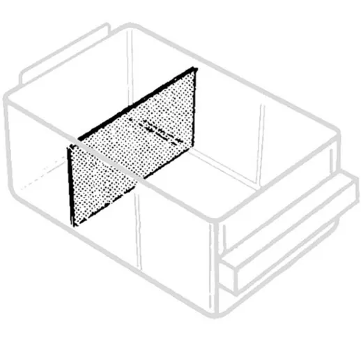 150-02 Divisore per cassetto (l x a) 87 mm x 49 mm 24 pz. - Raaco