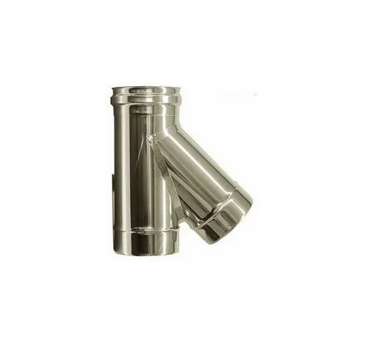 Raccordo T 135° canna fumaria DN 180 tubo acciaio inox 316