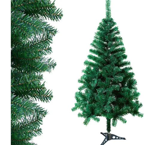 Albero di Natale artificiale 180 rami Pigna verde pvc 120 cm - verde - Randaco