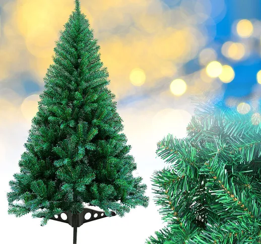 Albero di Natale Artificiale 200 Rami Pigne in pvc Verde 120 cm - verde - Randaco