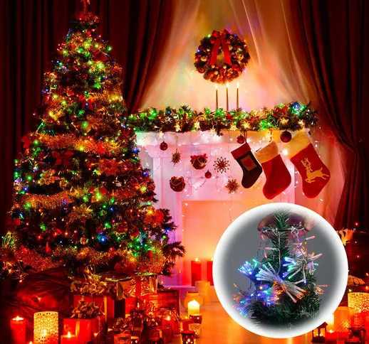 Albero di Natale con luce Selezione di Natale Albero artificiale decorazione di Natale Mat...