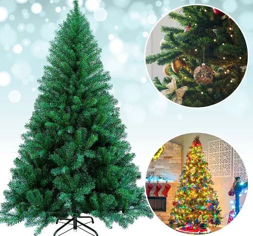 Albero di Natale Selezione Albero Artificiale Decorazione di Natale Materiale pvc Verde 18...