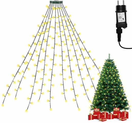 Randaco - Luce artificiale dell'albero di Natale, decorazione di Natale, 10 luci dell'albe...
