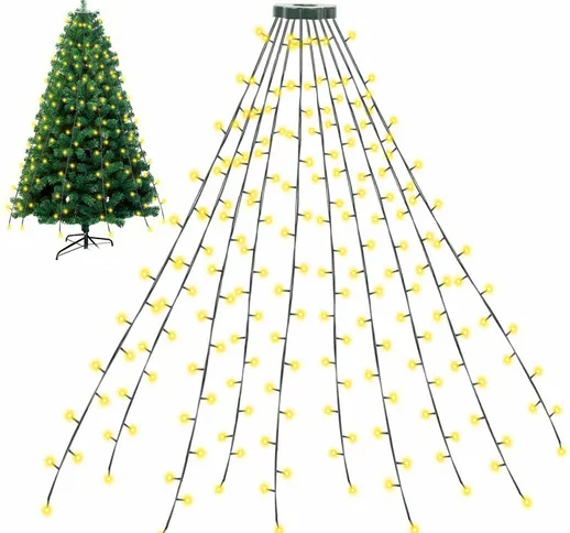 Luci per l'albero di Natale 280 led Luci per l'albero di Natale Festiva disposizione Indoo...