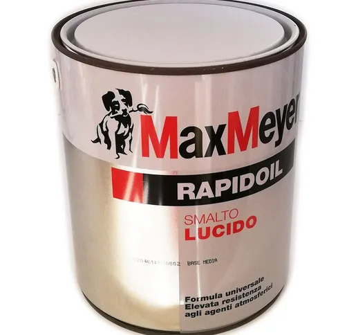 Rapidoil smalto lucido 2,5lt per legno e ferro ral 3000, colore ral 3002 - rosso carminio