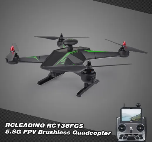  RC136FGS 1080P HD Camera 5.8G FPV Quadcopter senza spazzole GPS Auto Follow Altezza Hold...