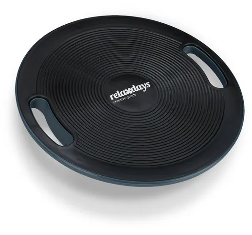 Relaxdays - Balance Board, ø 40 cm, Tavoletta Propriocettiva Antiscivolo, Pedana Equilibri...