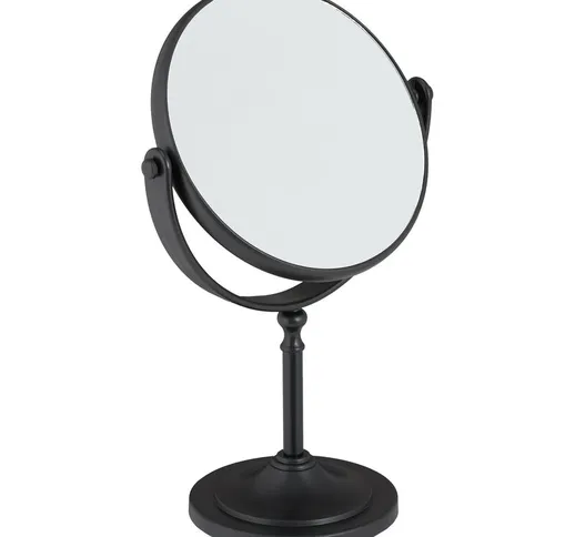 Specchio da Trucco, Ingrandimento 2x, Specchietto a 2 Lati, Girevole 360°, Tondo, hlp 27,5...