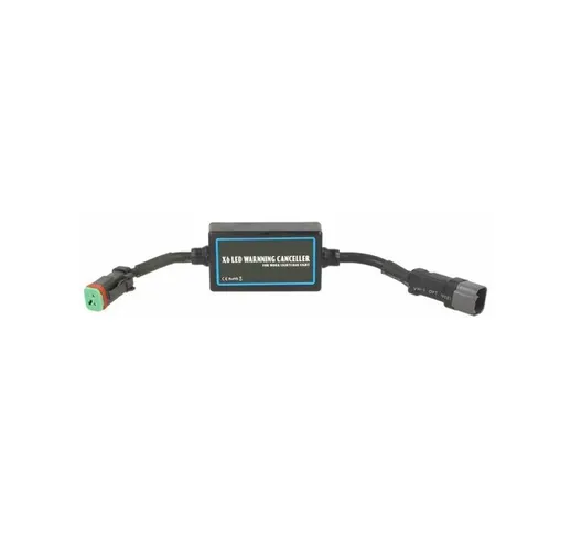 Filtro Resistenza Per Led Work Bar Light Warning Canceller 300W 12V Con Connettore dt