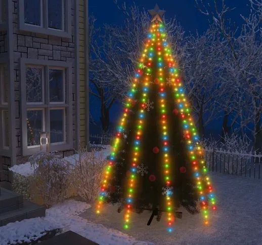 Rete di Luci per Albero di Natale 400 led Colorate 400 cm