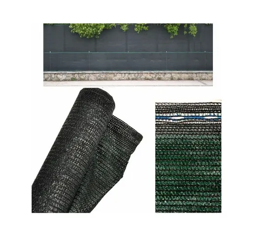 Verdelook - rete ombreggiante ombra 90% frangisole telo verde giardino h 1.5 x 50mt