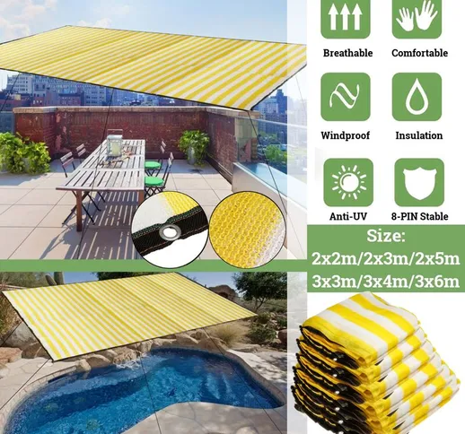 Manta - Rete parasole anti-UV in HDPE Tessuto per protezione solare per auto da giardino p...