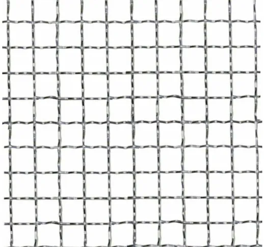 Rete tessuta quadra quadrata zincata metallica pesante recinzione varie misure altezza: 10...