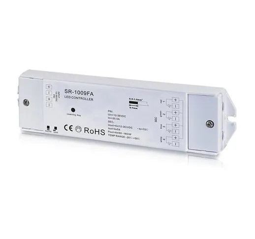 Rgbw pwm 12-36V-DC (4 canali, 5A/canale) ricevitore rf rgbw controller