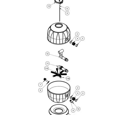 Ricambi Filtro Piscina rius 6-10-14 mc | Posizione 12-10mc