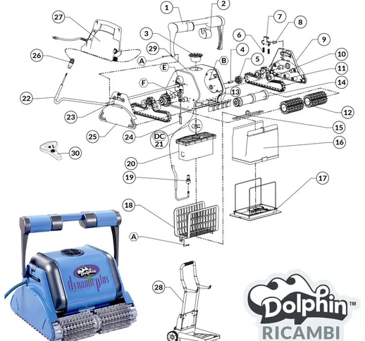 Dolphin Maytronics - Ricambi Robot Piscina Dolphin Dynamic Plus | Posizione 22