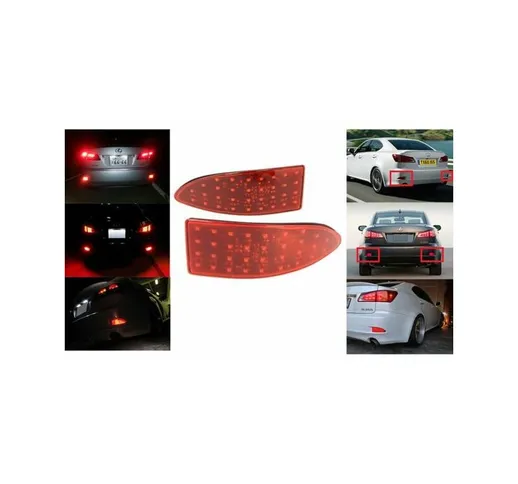 Kit 2 Fanali Posteriori a Led Rosso Per Lexus is 250 300h 350 mk iii XE30 Sostituzione Cat...